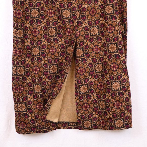 Christopher & Banks Women's Size 16 Elegant Print Stretch Skirt - Picture 5 of 7